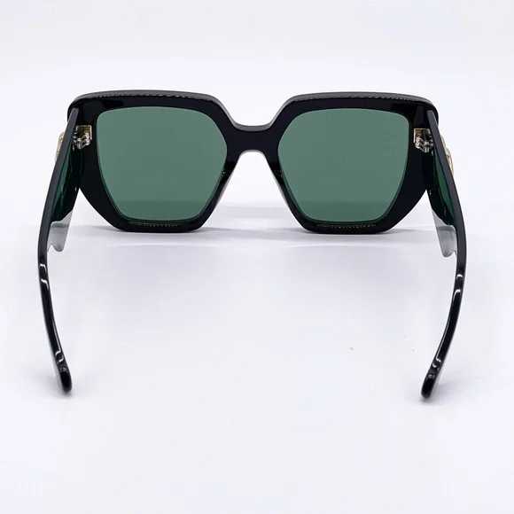 NEW GUCCI GG0956S 001 BLACK GREEN WOMEN’S GUCCI SUNGLASSES NEW COLLECTION - Picture 7 of 13